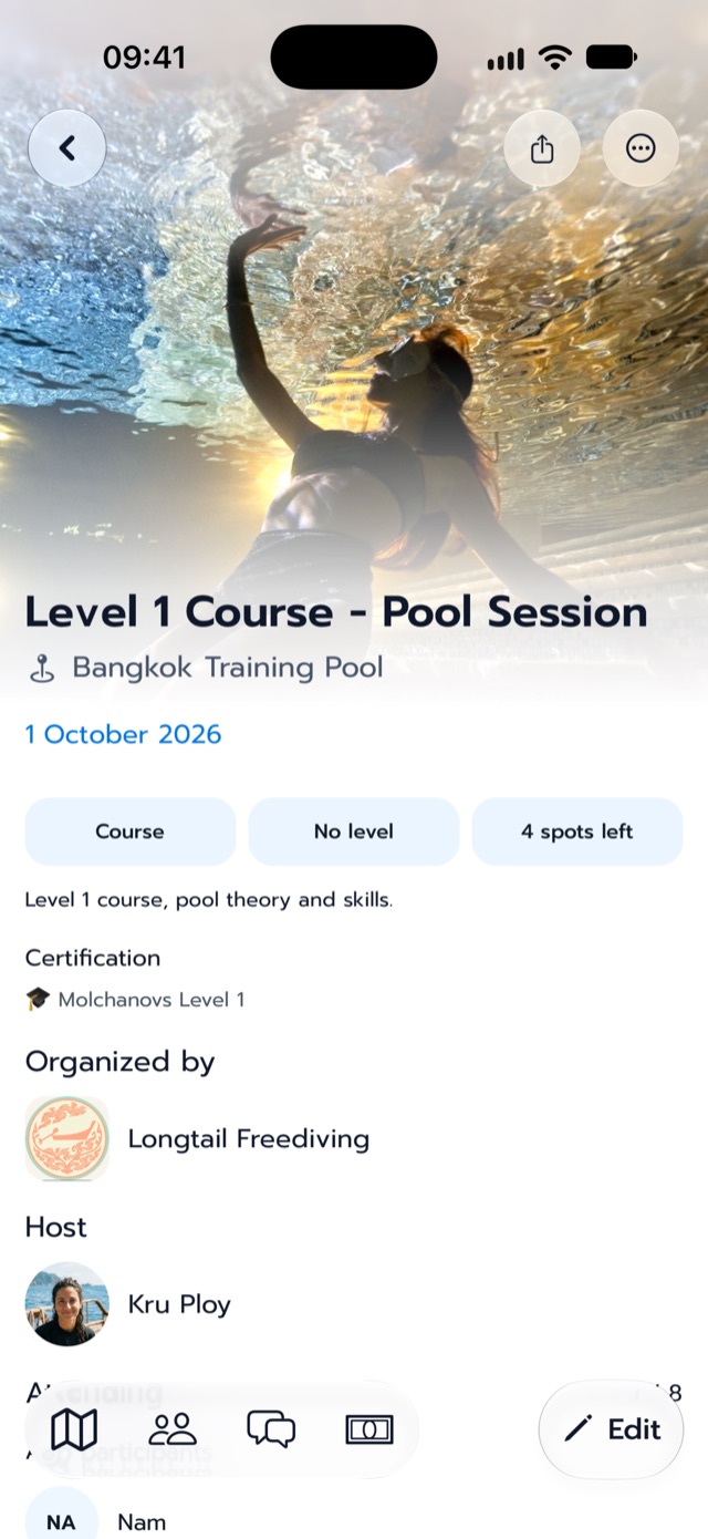 Course detail with the certification, prerequisites and daily schedule
